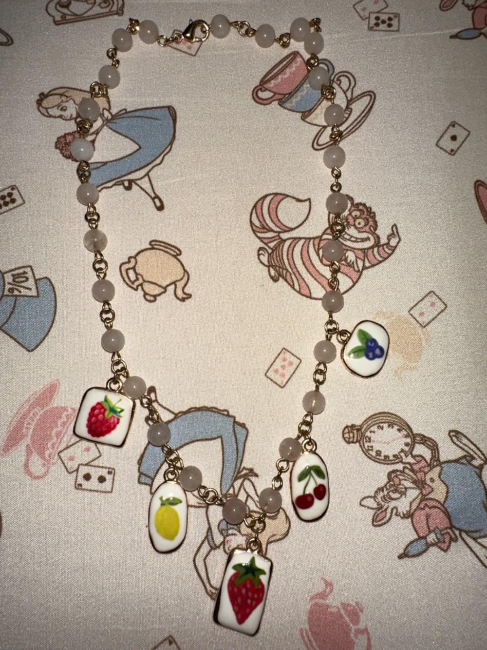 Fruit Charm Beaded Necklace